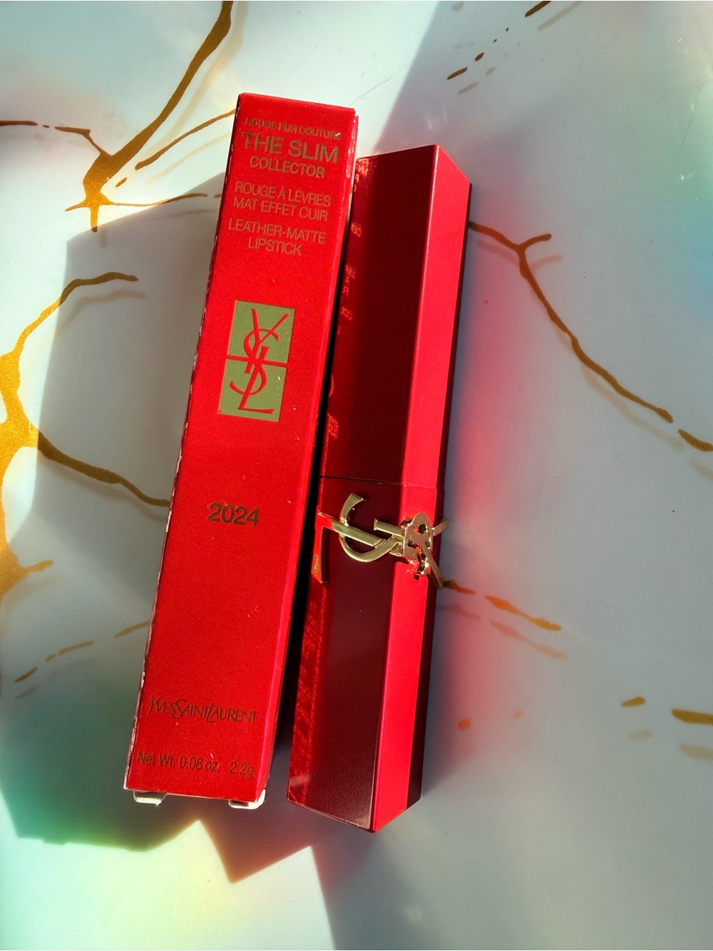 YSL Lipstick Slim Collector Limited Edition Shade 2024 Fiery Vermillon New